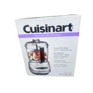 Cuisinart Mini-Prep Plus 3-Cup Food Processor Brushed Chrome DLC-2ABC NEW